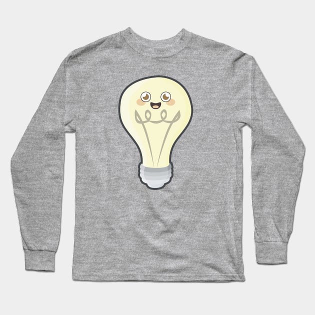 Kawaii Bulb Long Sleeve T-Shirt by KawaiiNir